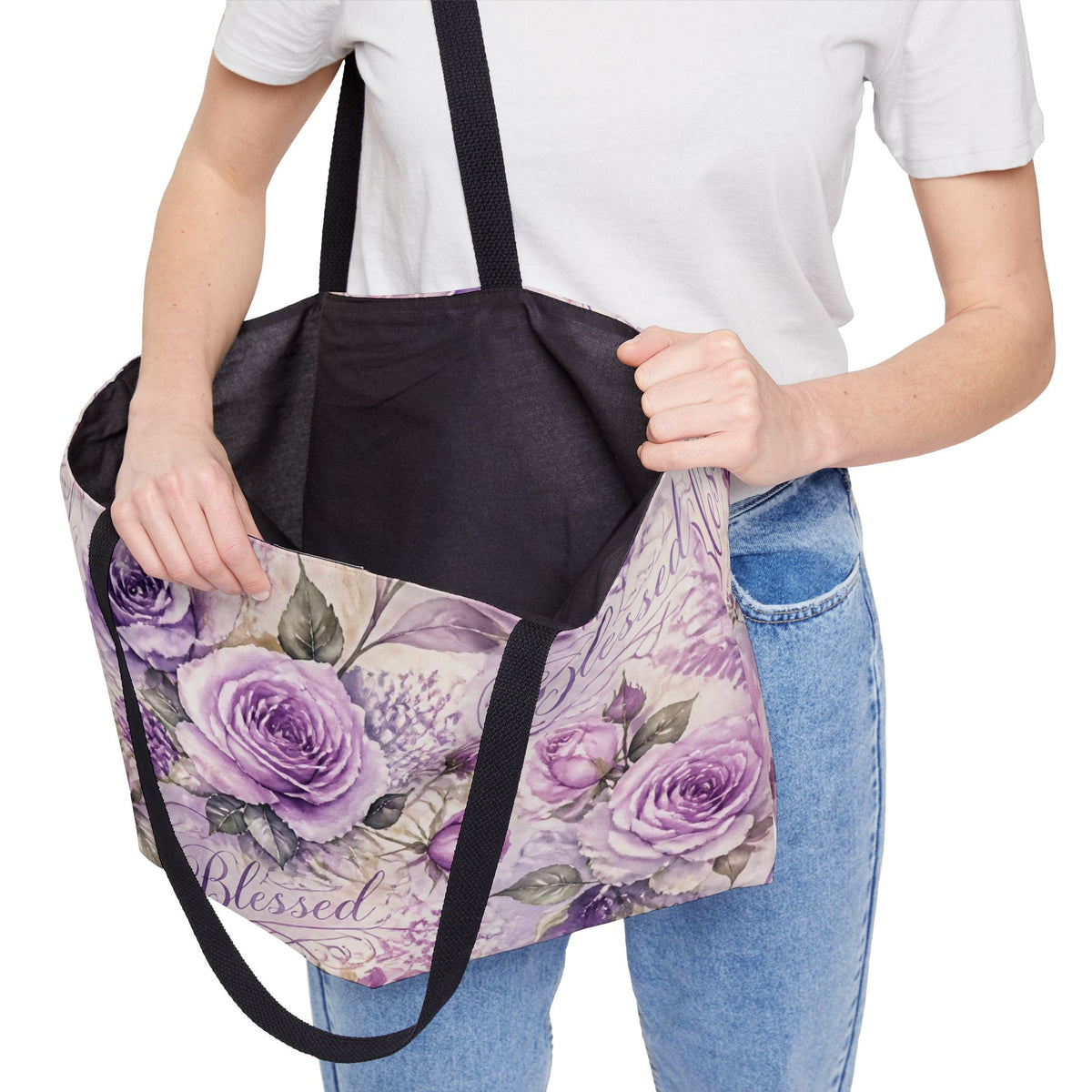 Blessed Lavender Rose Weekender Tote