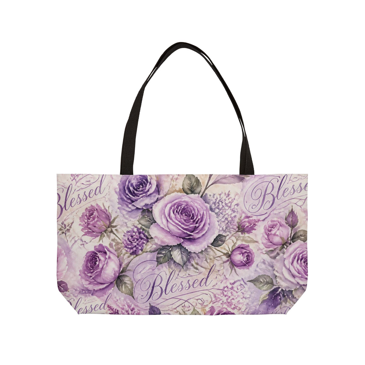 Blessed Lavender Rose Weekender Tote