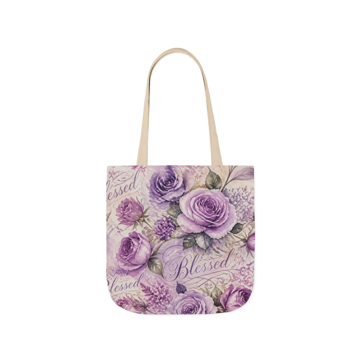 Blessed Lavender Rose Tote Bag