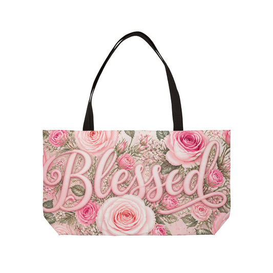 Blessed Floral Weekender Tote